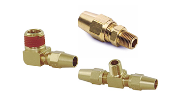 DOT Air Brake Compression Fittings For Copper Tubing
